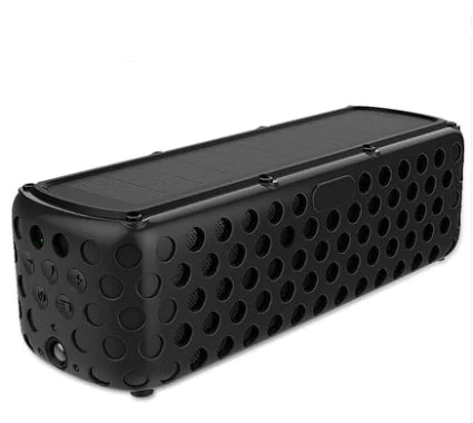 Portable Solar-Powered Bluetooth Speaker with Bass