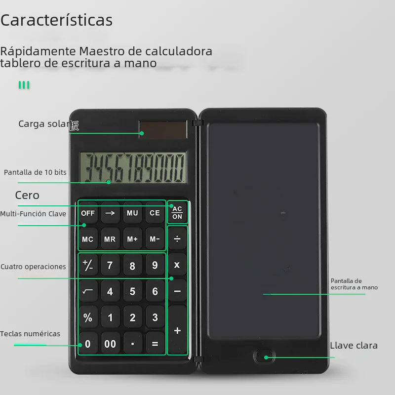 Creative Solar-Powered Student Calculator Notebook