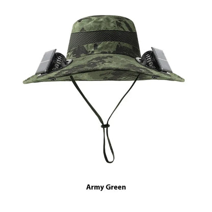 Solar Powered Cooling Fan Hat