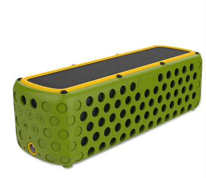 Portable Solar-Powered Bluetooth Speaker with Bass